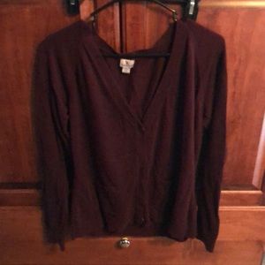 Burgundy cardigan